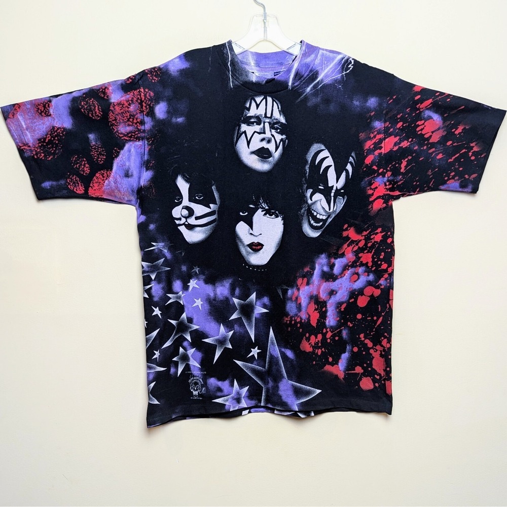 KISS Alive Worldwide 96-97 Concert Tour Shirt All Over Print AOP VTG DS‎ Large
